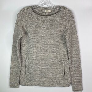 Dakini Grey Cotton Wool Blend Sweater Small